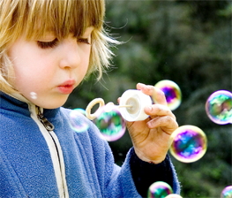 bubbles on rainy days